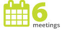 6 meetings graphic