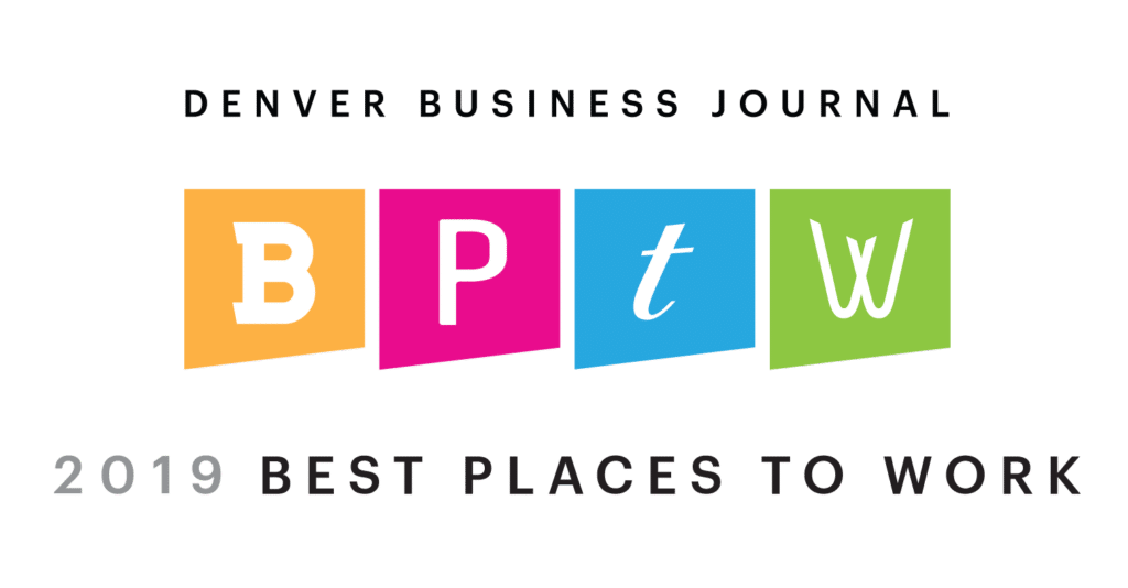 Winner - Denver Business Jorunal Best Places to Work 2019